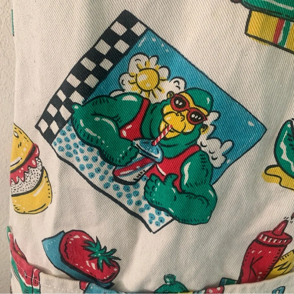 Vintage Grilla Gear Apron Outdoor BBQ Pattern Thick Cotton Fully Adjustable s-xl